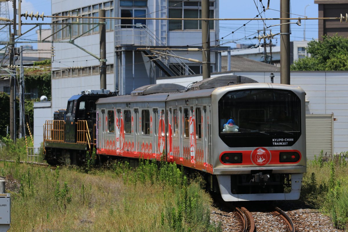 GUSU16798171's tweet photo. 西小倉にて307系T-1編成の出場をお見送り。
りんかるちゃん乗ってました。 https://t.co/5IwMjvmwyo
