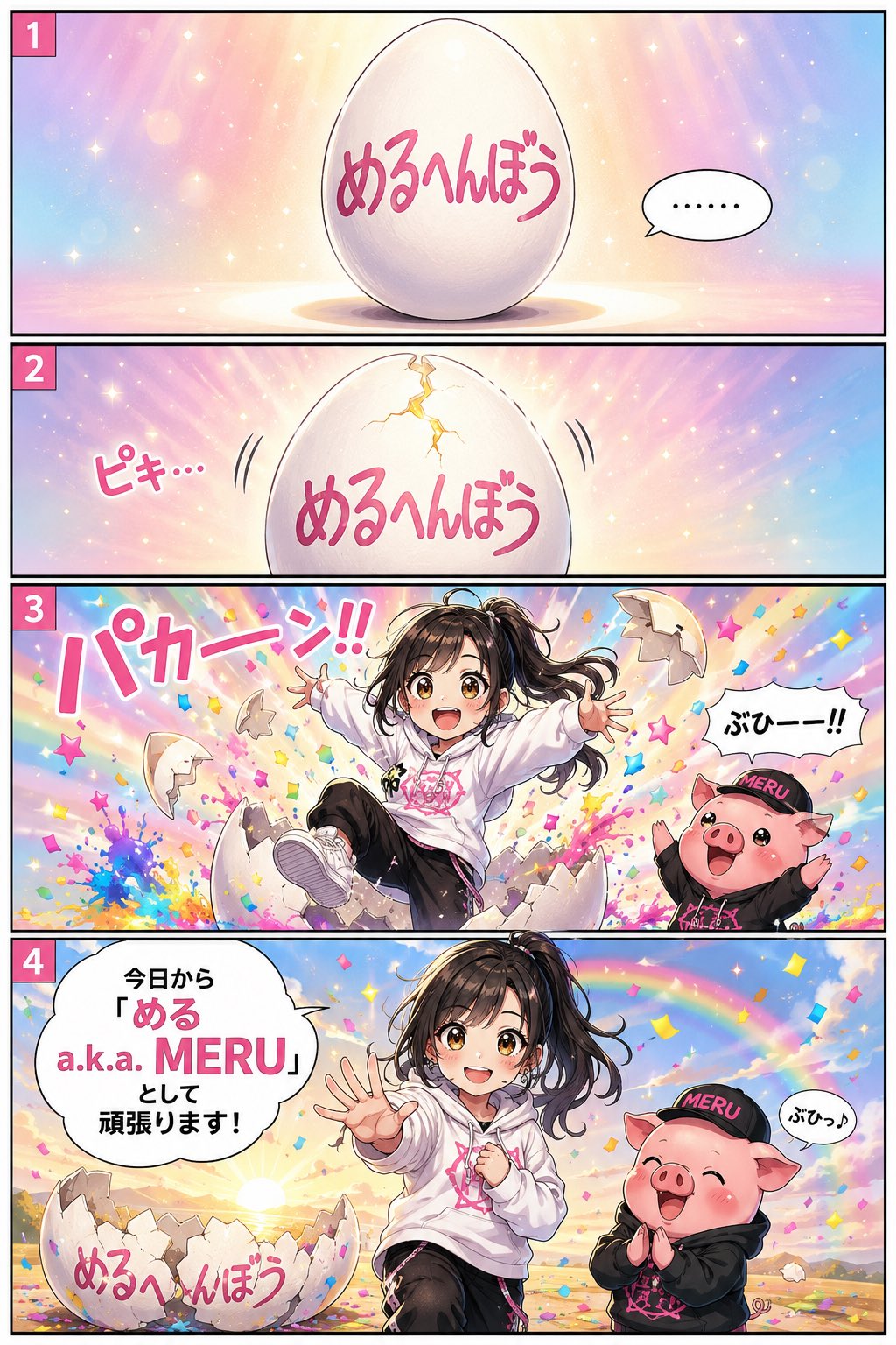めるa.k.a. MERU(めるへんぼう) в X: „こんにちは☺️✨ 本当は朝に