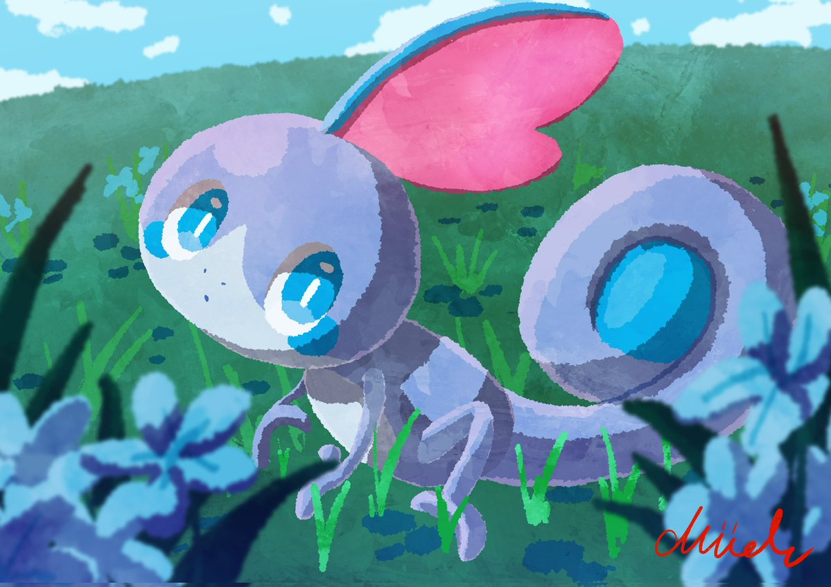 Mude0530's tweet photo. 今月のポケモン💋
#今月描いた絵を晒そう https://t.co/kIAKoLMOTU