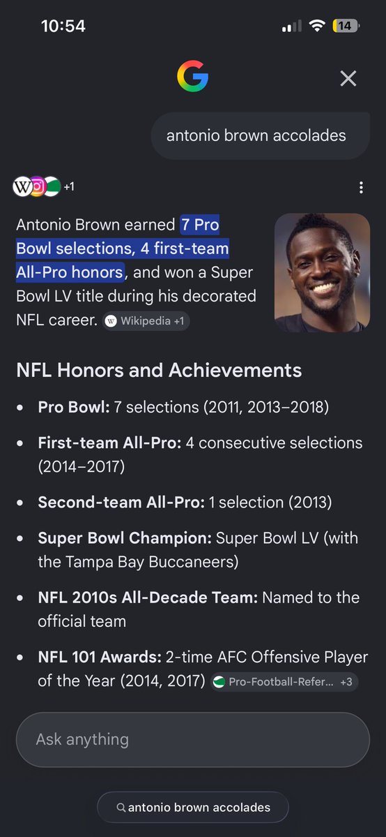 Jthaking42's tweet photo. Antonio Brown never had a season where he was less productive than Julio Jones and he made more all pros🤷🏾‍♂️ https://t.co/Si2Rkb0q0d