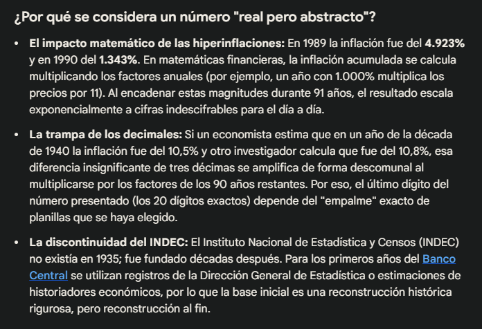 matikssd's tweet photo. @FunkyTK1 @diagonalesweb sos o te haces?literalmente la IA te explica a lo que se refiere Milei en su discurso mientras ustedes tratan de delirio al valor de la inflacion acumulada desde 35'
Tenes que ser boludo para dudar tan siquierade todos los ceros que se quitaron por la inflacion,es una abstraccion https://t.co/5D3Kfo7fWk