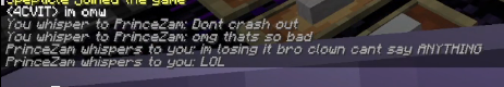 SkittingCat's tweet photo. Shoutout to that time clown said some bullshit and mapicc KNEW zam would be upset and they started messaging like teenagers in class EVEN THO thye were complete enemies. Devotion lives foreerv https://t.co/96XSHi4meD