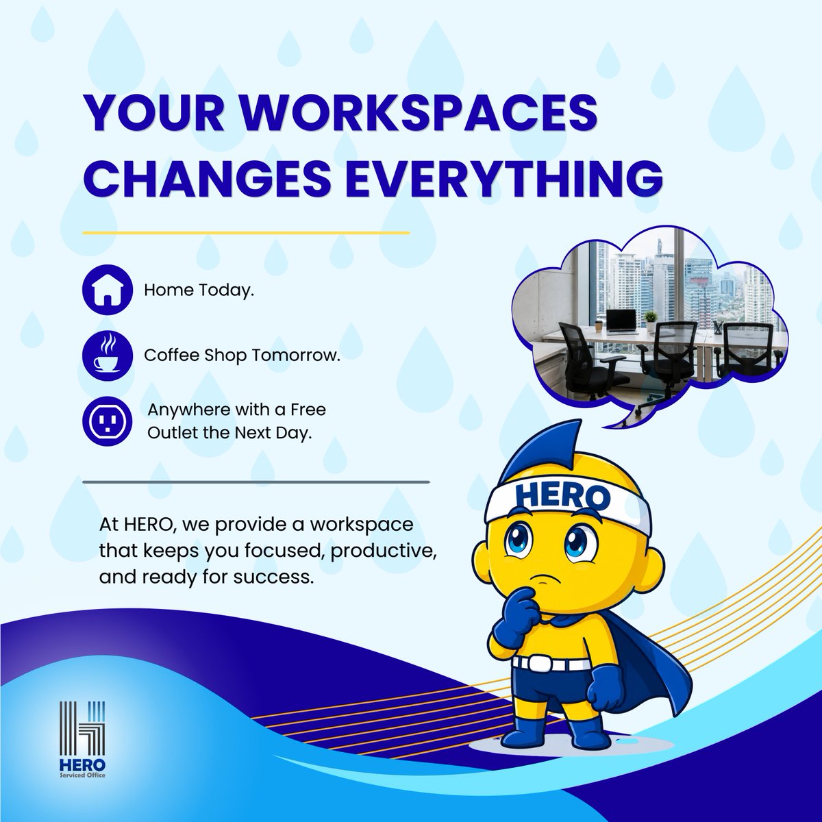 HeroPH_'s tweet photo. If unreliable Wi-Fi, noisy surroundings, and constant distractions are slowing you down, it might be time for a workspace that actually works for you.

#heroservicedofficeinc
#MakatiOfficeSpace
#OfficeForRentPH
#CoworkingSpacePH
#VirtualOfficePH
#fullyfurnishedoffices https://t.co/4a9FSu6ywp