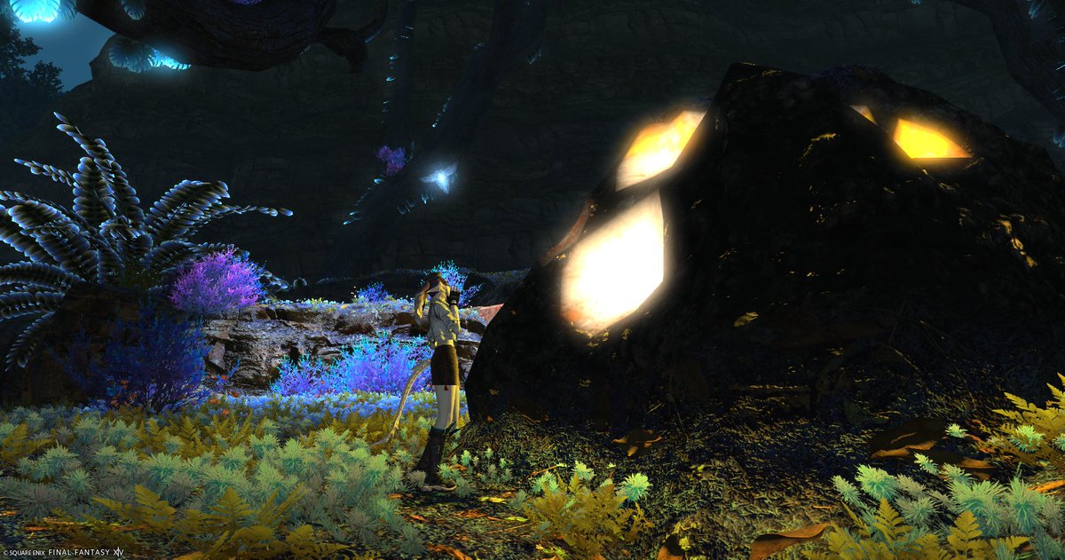 ff14ChiduruT's tweet photo. 隕石？がいたるところに落ちてて綺麗だね https://t.co/r23uioVAcW