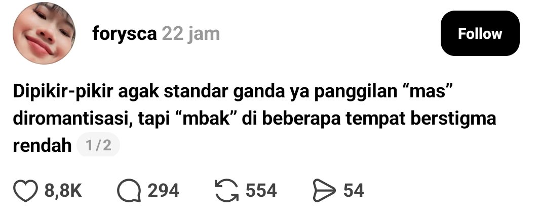 biduanssa's tweet photo. 1 day 1 fact, emang dunia ini misoginistik😅🙏🏻 https://t.co/BlNeZYUFY8