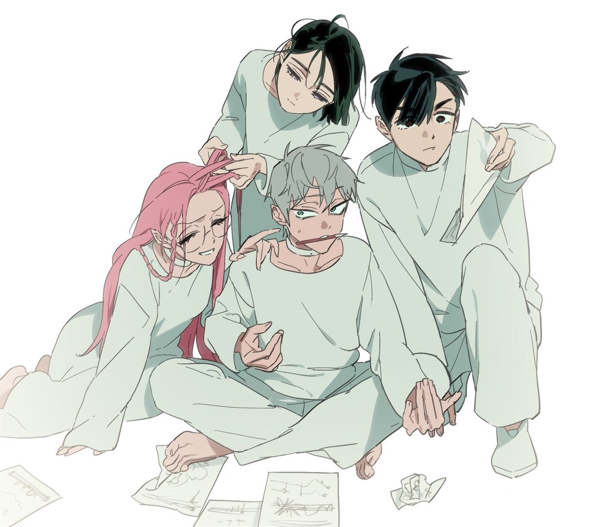 mimomonmu's tweet photo. ほんとにこの4人好き… https://t.co/00yDAud2BD