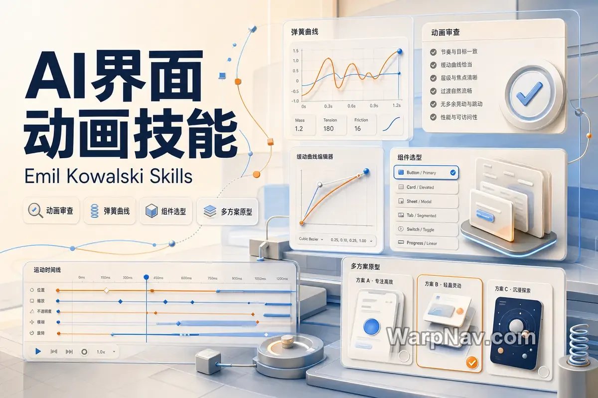 MiniPotSatomi's tweet photo. [Github发现] Emil Kowalski Skills
– AI UI 动画与设计工程技能包

https://t.co/wA9yEMuIhU

让 #Codex、#Claude 写出“会动的界面”！！

Emil Kowalski 的 #Skills 把这些设计工程经验整理成 8 个 Agent Skill..... https://t.co/NpZScTqaxK