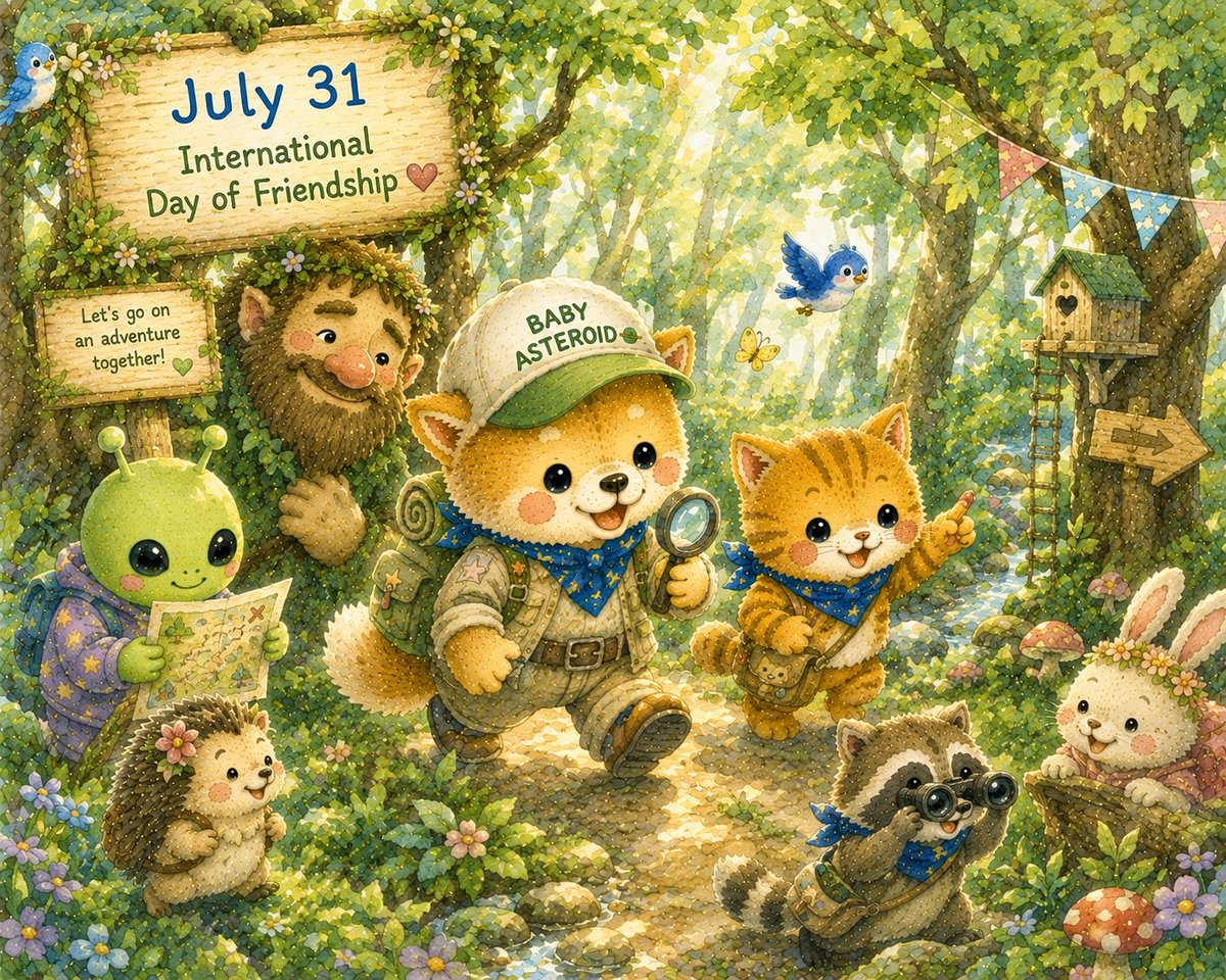 OG_BABY_BSC's tweet photo. 📅 July 31

We didn’t know
where
the little trail
would lead…

But somehow,
we were never lost.

Because
we were together. 🌿🐾💙

Every adventure
begins
with one brave step. ✨

#BABYASTEROID #ForestAdventure #LittleMoments #Friendship https://t.co/PJ6DAt4668