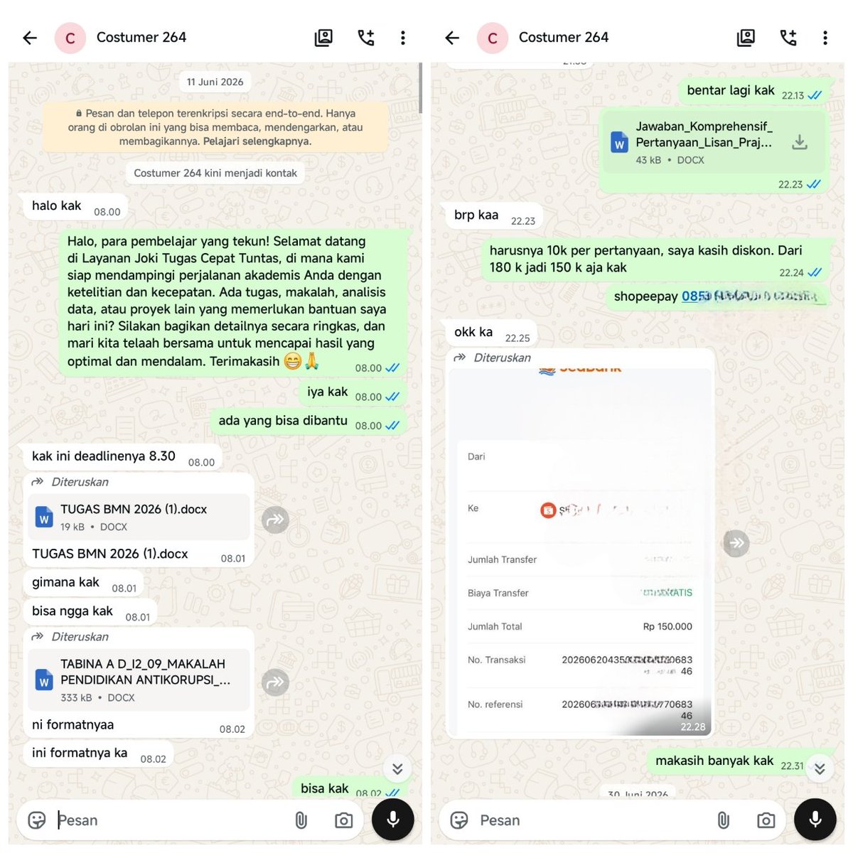 rhouviesv's tweet photo. Lagi Bingung nih Soal Tugas-tugas yang menumpuk? Lagi Mumet? Disini solusinya
JOKI TUGAS SMP/SMA/MAHASISWA PTN PTS PTK
➖Makalah
➖UJIAN
➖Paper
➖Essay
➖PPT 
DLL
Fast Respon Hubungi https://t.co/koImRc9mjm
𝗕𝗮𝘆𝗮𝗿 𝗕𝗲𝗹𝗮𝗸𝗮𝗻𝗴𝗮𝗻
#jokitugasmurah #jokitugas #zonauang https://t.co/SilMfXHp5p