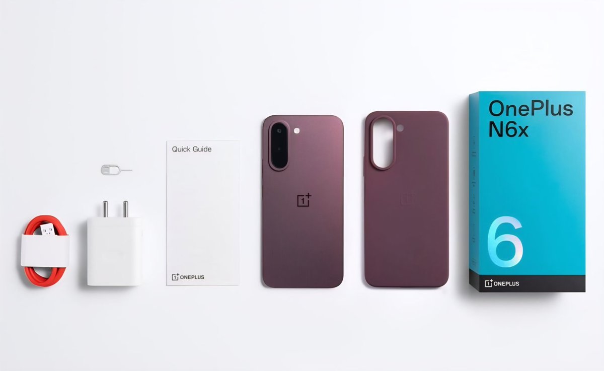 Gadgetsdata's tweet photo. OnePlus N6x launched in India 🇮🇳 

• 6.8" HD+ 120Hz LCD , 900 nits HBM 🔆
• Dimensity 6360 SoC (5G)
• 7000mAh🔋support reverse charging & Bypass charging
• 13MP main 🤳 5MP
• AI eraser, AI unblur
• MIL-STD 810H for better durability, IP64
• 3.5mm headphone jack
• Design is very very similar to OnePlus Nord 5

4+64GB : ₹17,499
4+128GB : ₹19,499

This price includes ₹1,500 instant bank discount ✅

Btw, the best time to buy any phone is right after the launch, because, as we all know, the already launched phones are getting price hikes after every few days‼️