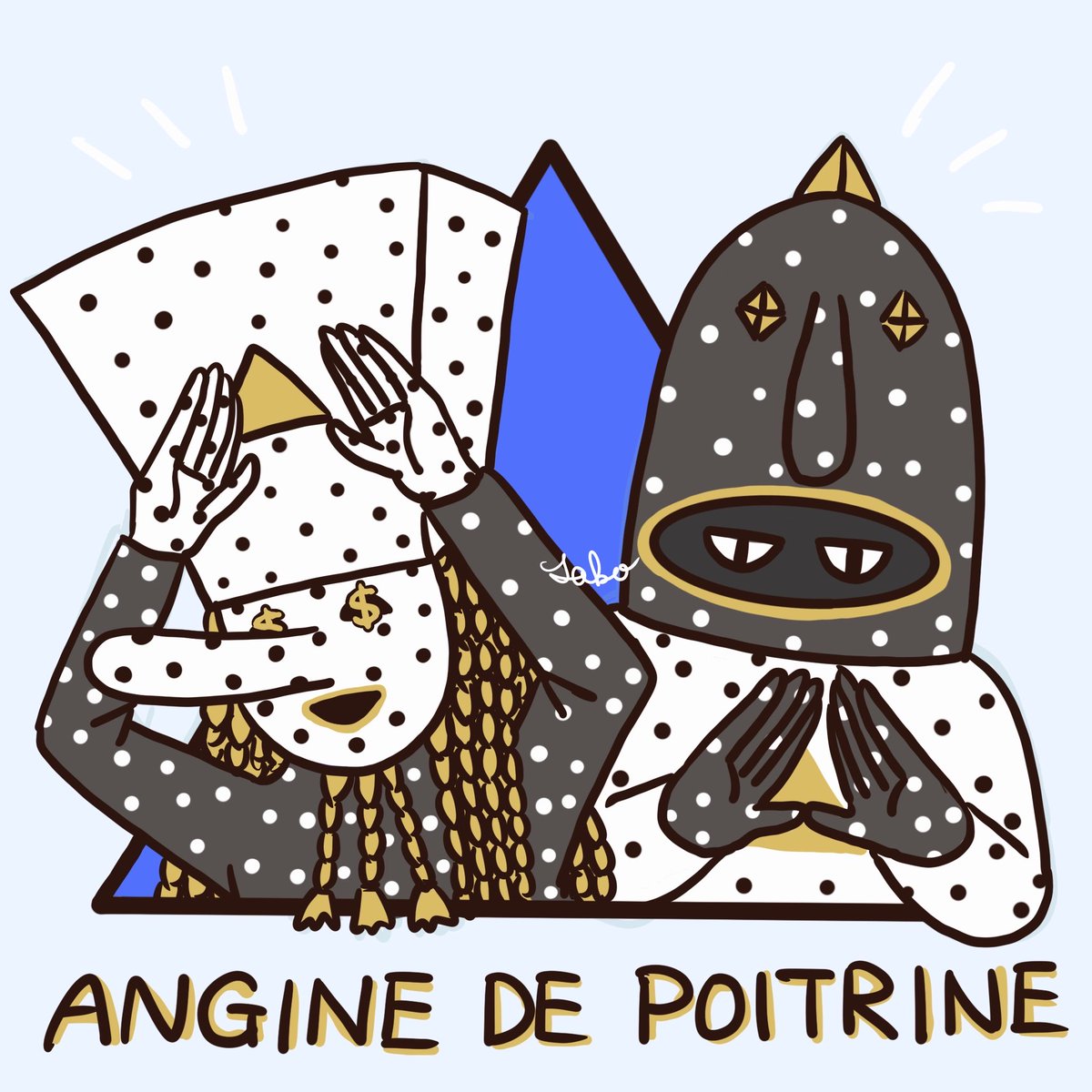 TCokas's tweet photo. Angine De Poitrine Fan Art ステッカー作りたい✋🔺🤚 https://t.co/gQTV0kPgcw