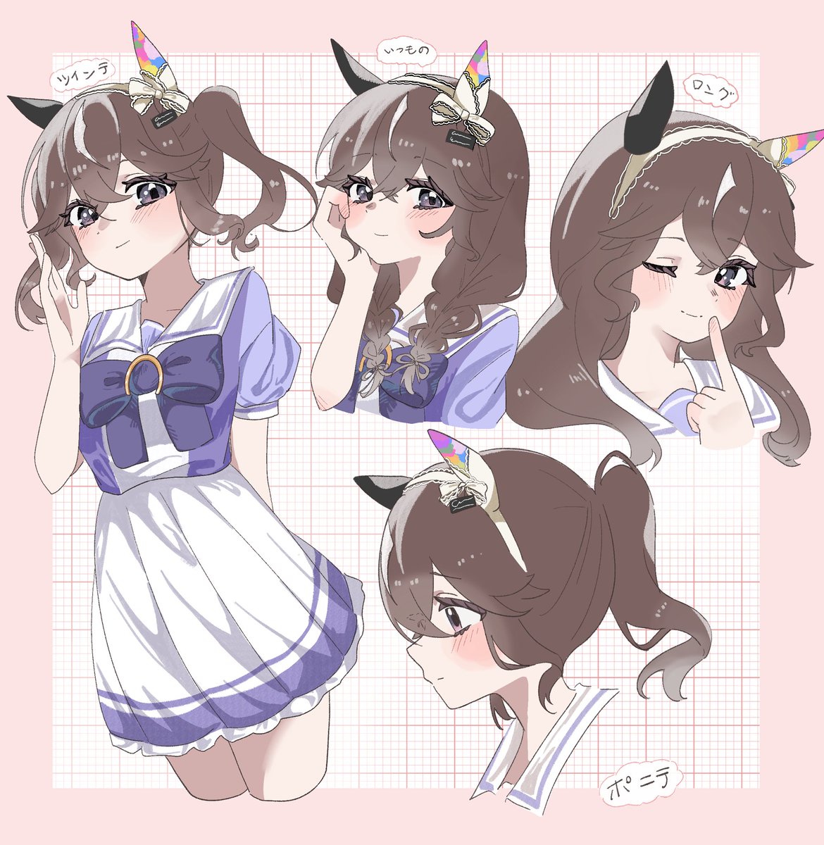 Choi__illust's tweet photo. ヘアアレンジブーケちゃん💐 https://t.co/vgb4PmNWR2