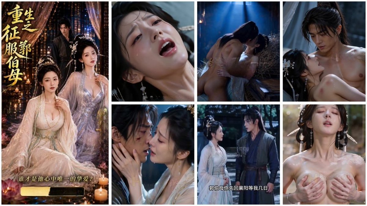 supermac891's tweet photo. AI大佬自制成人短剧， 武侠巅峰之作《重生之征服郭伯母》

黄蓉嘲讽小龙女冷淡，小龙女回击她心机，两人在杨过面前大打出手，杨过会如何抉择呢。。。

https://t.co/riAGByGx00 https://t.co/sTyA3rRa3g