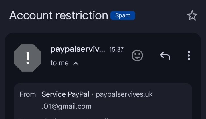 YuukiAsami3's tweet photo. @gerilyapali @artistmenfess ini emailnya kak, apa benar ini email resmi Paypal? https://t.co/0tWL35cnef