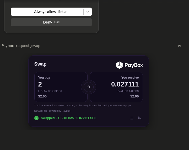 0xAcient's tweet photo. @moonpay Everything looks good from this end, but chatgpt isn't working as expected all I could do is get my paybox balance.

 I had to connect with claude to be able to make outward transfers and in app swap from claude https://t.co/WwgGFGKBLM