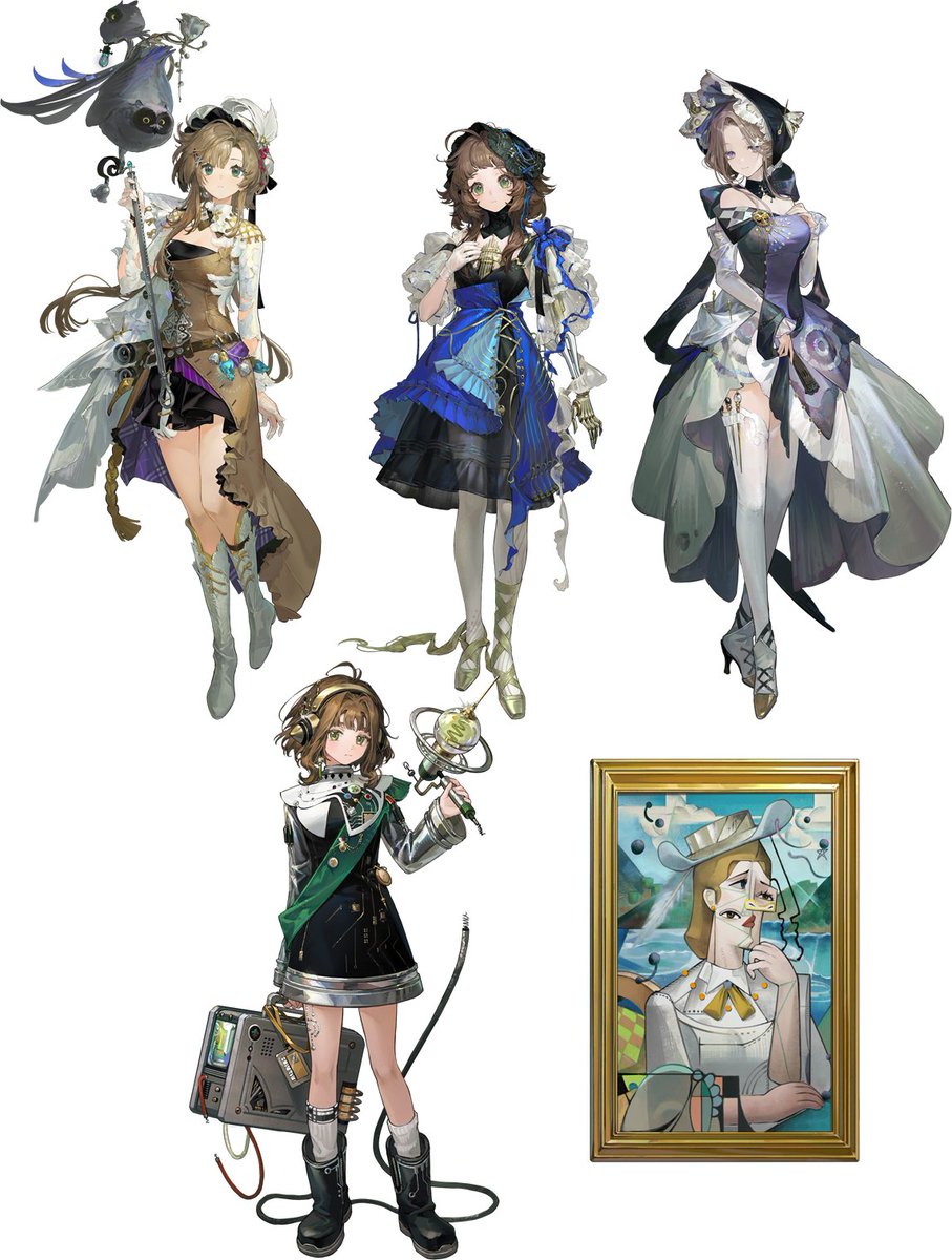 1999_timekeeper's tweet photo. Ver 3.7 New Characters | Insight 2 Garment Display  #Reverse1999 https://t.co/qnOPcVdpkw
