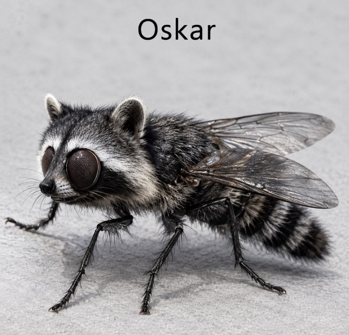 TheDevvin's tweet photo. “Oskar is evolving…” 🦝✨🪰 https://t.co/eMCRLJejYM