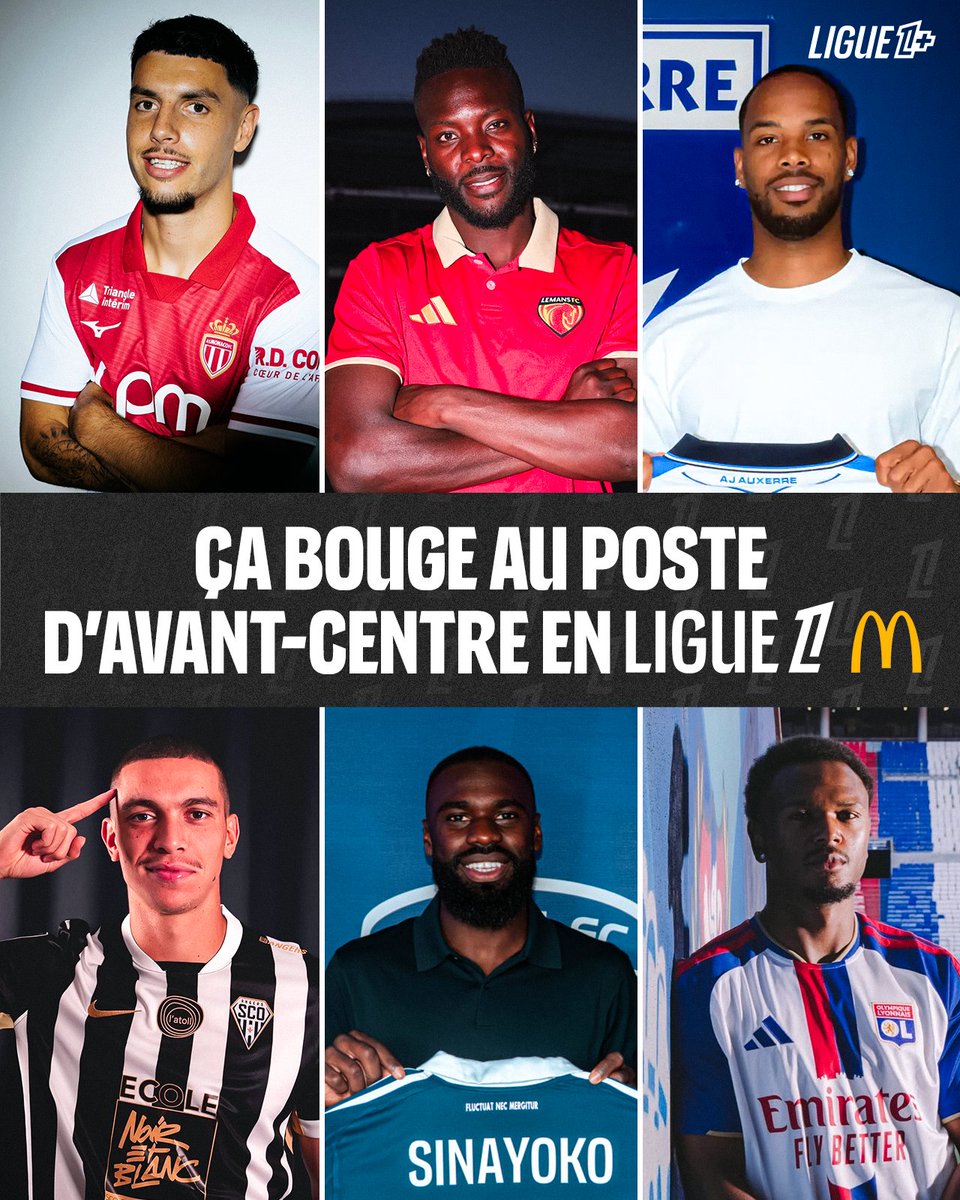 Le mercato des numéros 9 bat son plein en @Ligue1 ⚽️

🇫🇷 Matthis Ablin...