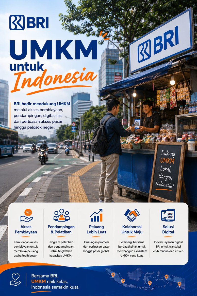 FuriArsila's tweet photo. Semua yg dibutuhkan oleh UMKM siap disupport penuh oleh BRI mulai dari akses pembiayaan, pendampingan, digitalisasi hingga perluasan akses pasar sampai pelosok negeri

#DukungUMKM
Produk Lokal Indonesia https://t.co/qSLd4gG3iX