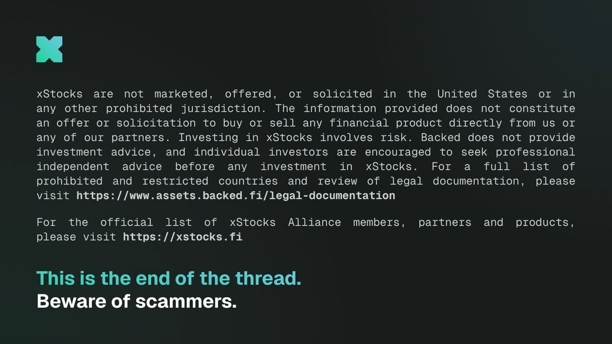 xStocksFi's tweet photo. Trading competition link: https://t.co/2V2hw8Hssc

Not available in the US or to US persons. Geo restrictions apply. Read Kraken's xStocks Risk Disclosure at https://t.co/APHom74yMA. https://t.co/M4jDcRoKr6