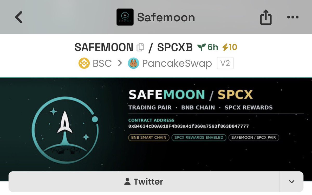 SafemoononFlap's tweet photo. Small boosted $SAFEMOON. https://t.co/L3R3g6unNj