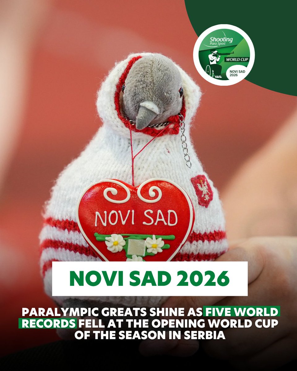 ShootingPara's tweet photo. The first World Cup of the season lived up to expectations as world records fell and several emerging names impressed alongside established Paralympic stars in Novi Sad, Serbia. 

Read more: https://t.co/Rt0tFtc0XV https://t.co/bPvFvulY9H