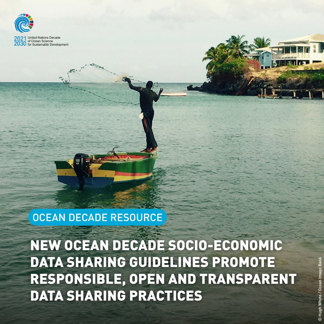 UNOceanDecade's tweet photo. 🆕 The Ocean Decade Socio-economic Data Sharing Guidelines aim to support Decade Actions and partners to implement responsible, open and transparent #OceanData sharing practices that enhance collaboration and decision-making. 

🔗https://t.co/Yc5BHPD9UF 

#OceanDecade https://t.co/HHf4qs76J3