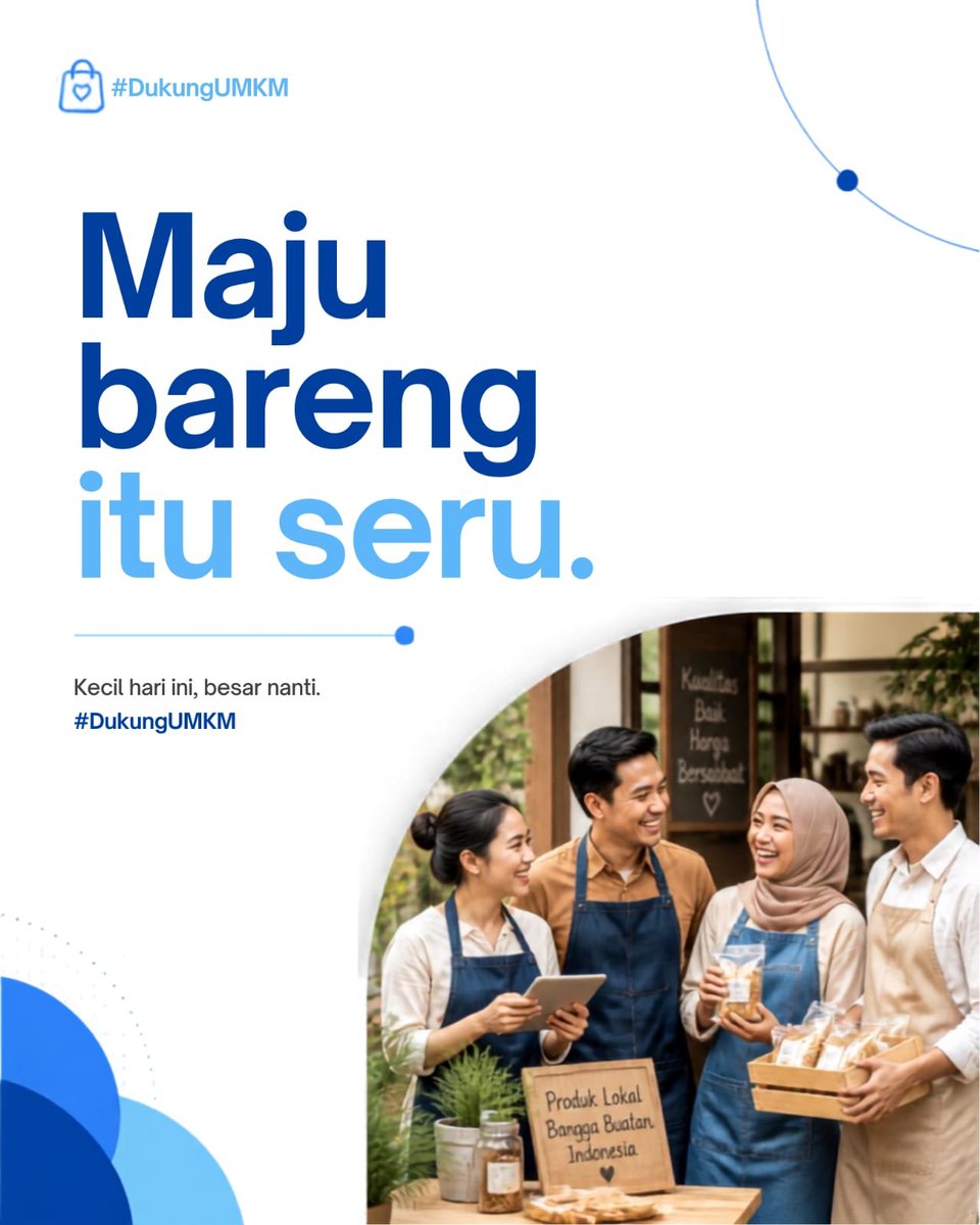 eelrugdam's tweet photo. Semakin banyak pelaku usaha lokal mampu meningkatkan kualitas produknya melalui berbagai program pengembangan dari BRI. Mari bangga memakai Produk Lokal Indonesia. #DukungUMKM https://t.co/X0gXyZgalT