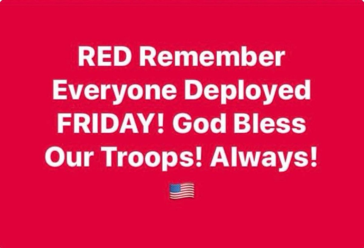 Ruggier41589Sue's tweet photo. RED shirt Friday 🇺🇸 God Bless our Marines and all our Military in everything they do, today and everyday! 🙏🏼 Always! God Bless all in need especially our first responders ❤️🤍💙 Please pray everyday for their safety and return home! 
22+ -0 https://t.co/nSdn1GwoGU