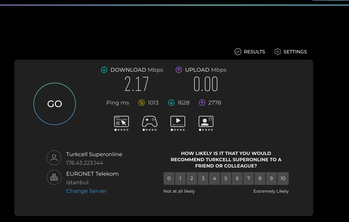 adnerdgn's tweet photo. Tam bir aydır internetimizin hızı hızla geriye doğru gidiyor. Bu gün yaptığım testte 20 dakika ile aldığım değer... Caddede fiber internet var ve 150 metre mesafedeyiz. İnternette taş devri... https://t.co/ShwuUKmxlG