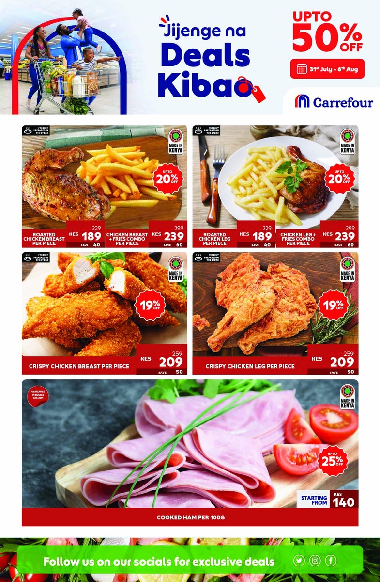 CarrefourKe's tweet photo. Your weekend shop starts here. Fill your basket with fresh favourites at unbeatable prices, only at #CarrefourKenya. https://t.co/guUztxdgSL