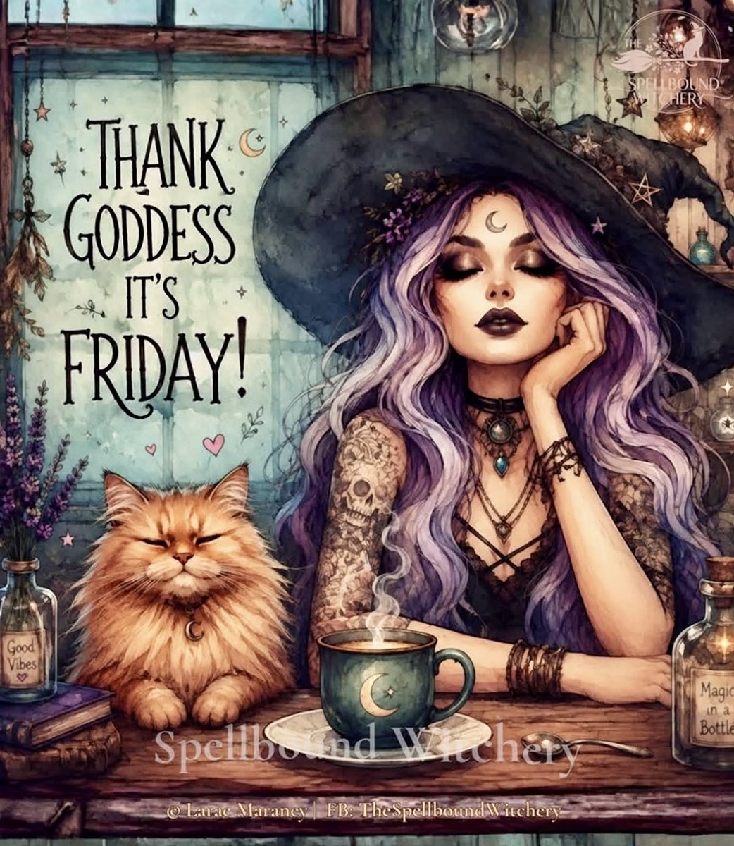 SubRosaMagick's tweet photo. #goodmorning #goodmorningwitches #Witches #witchcraft #GoodMorningEveryone #GoodMorningTwitterWorld #fridaymorning #FridayFeeling #FridayVibes #freyasdaeg #FridayMotivation #TGIF #freyasday #goddess #morningcoffee #FeministFriday #CaturdayEve https://t.co/zbC3y6zird