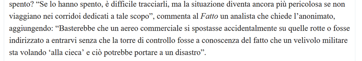 SMaurizi's tweet photo. voglio dirvi un'ultima cosa: c'è chi sostiene di aver tracciato caccia #F16 da Aviano,sulle fonti aperte da me consultate NON risultano. Viaggiano a transponder spento? Ecco i rischi che corriamo. Noi siamo quelli del #Cermis
https://t.co/qsh12yu5vz https://t.co/sfLYW6yGFu