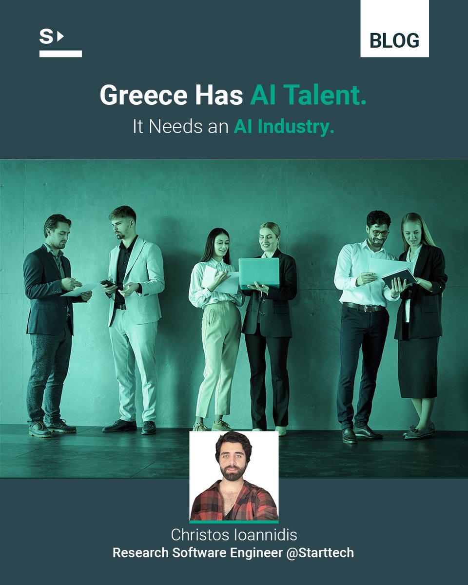 StarttechVC's tweet photo. Greece has the AI talent. Does it have the AI industry?

#Christos_Ioannidis reflects on @greeksinai 2026, backed by @StarttechVC, @epignosishq &amp; @YodeckSignage.

Read the article: https://t.co/IyWeGtDk0w

#GreeksInAI #AIIndustry #Sovereignty https://t.co/pLTn0QKaV8