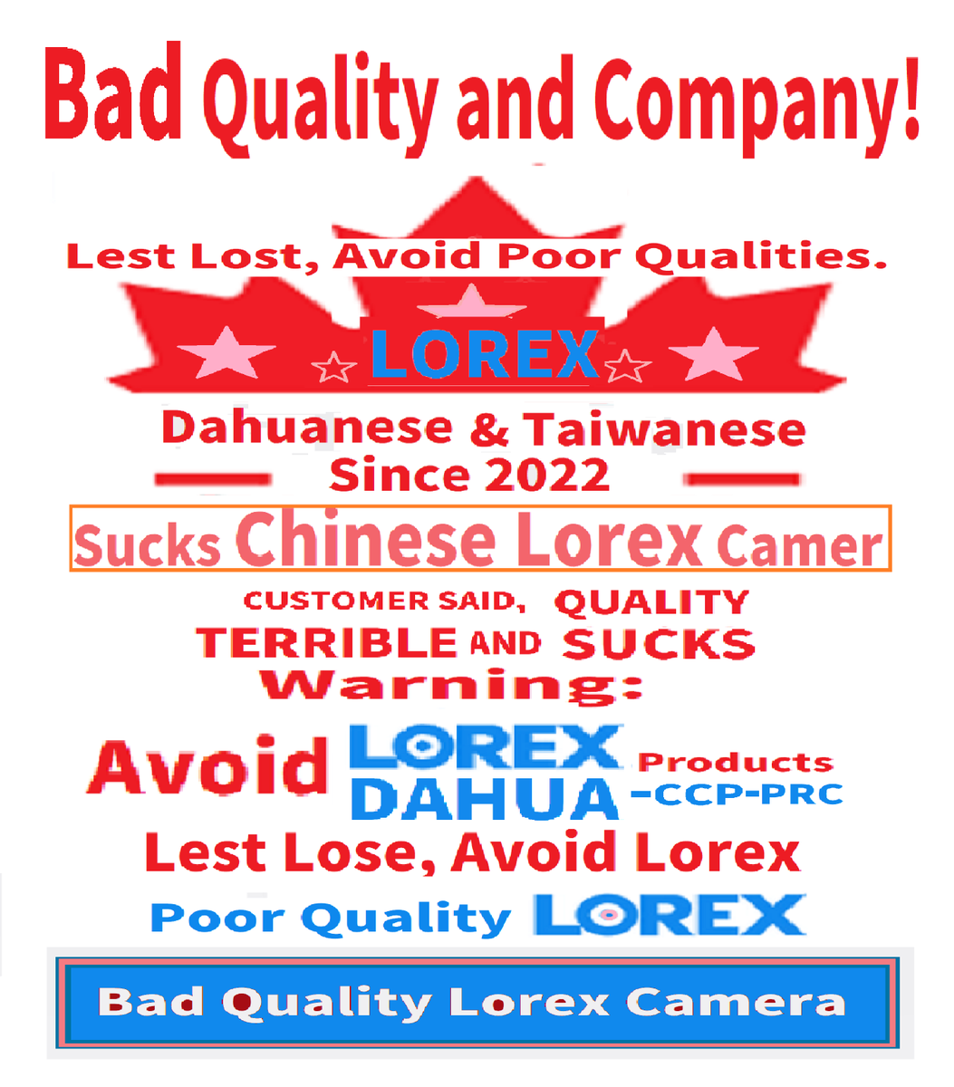 zilonghang's tweet photo. Avoid Lorex due to comment of Google-Play👎👎 {H I May 28, 2026 The worst company ever}👎(Conclusion=>Sucks Lorex Chinese)123.2.386 https://t.co/hd3eYiIkzj
