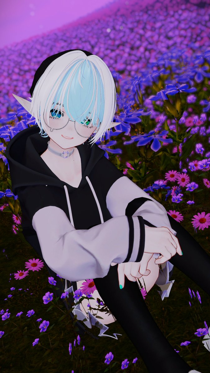 Ota_VR's tweet photo. Your smile is still more beautiful than these flowers (^ω~)
#VRChat #Marycia3D https://t.co/7CRDmRS3qC