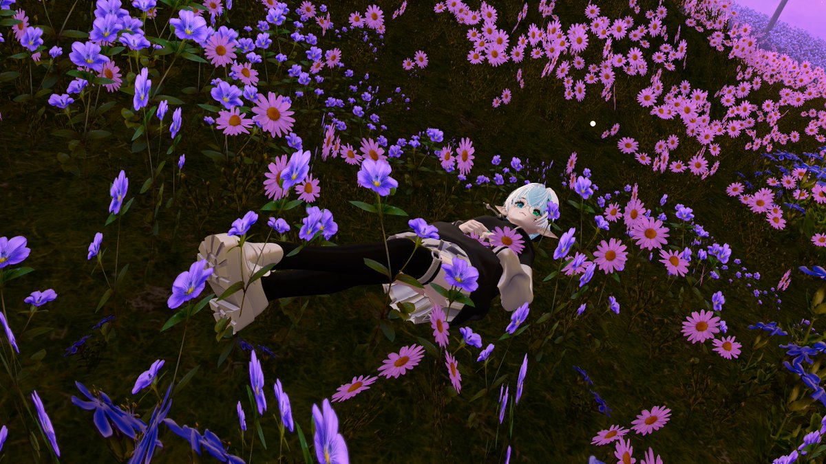 Ota_VR's tweet photo. Your smile is still more beautiful than these flowers (^ω~)
#VRChat #Marycia3D https://t.co/7CRDmRS3qC