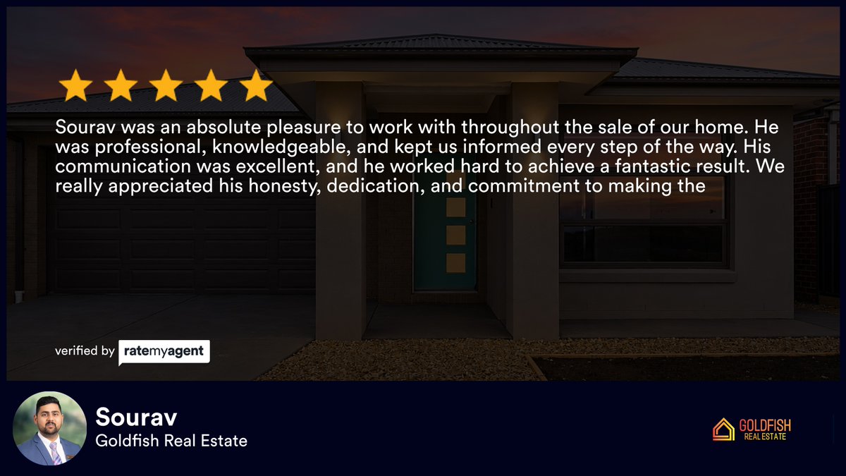 goldfishrea's tweet photo. Our agent’s latest ★★★★★ review in Winter Valley
Excellent service
https://t.co/7tCjrdIZFy

...
#realestate #Goldfish_Real_Estate #Local_Real_Estate_Agent #Best_Real_Estate_Agent #Melbourne_Real_Estate #Best_Selling_Agent #Ballarat_Real_Estate https://t.co/U2IVRMRbrk
