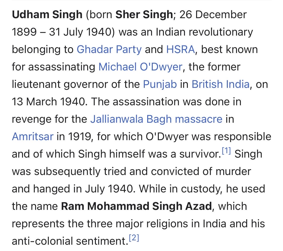 sonikhaira07's tweet photo. I am dying for my country. I have seen my people starving in India under British rule, and I have protested against this. It was my duty. ~ Shaheed Udham Singh ✨ ♾️ https://t.co/LdDM64kMp2