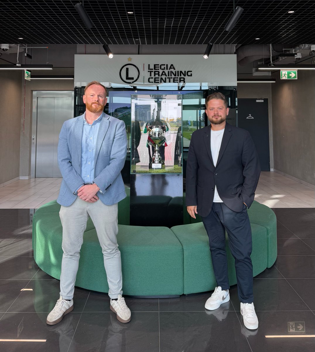 LiveTagPro's tweet photo. A great visit to the Legia Warsaw Training Center and an inspiring meeting with the first-team video analysis staff.

Legia has trusted https://t.co/EqabXq2ALB for years, and their experience and ideas continue to help us develop an even better tool for top-level football. ⚽🎥 https://t.co/MB5IszJ5y5
