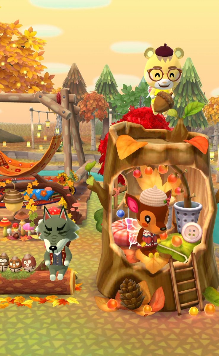 CalmingMadness's tweet photo. The vibes are immaculate at my campsite 🍂🍁🤎
#AnimalCrossing #PocketCamp #acpc #acpcc #ACPCComplete https://t.co/m5zupqpbMX