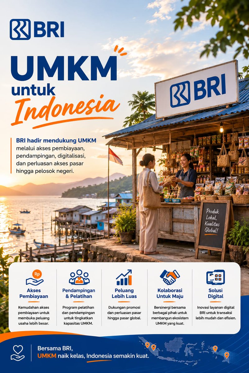 grfown's tweet photo. Produk Lokal Indonesia harus didukung oleh rakyat, BRI menjangkau umkm agar bisa berkembang 
#DukungUMKM https://t.co/7hyp35ICFI