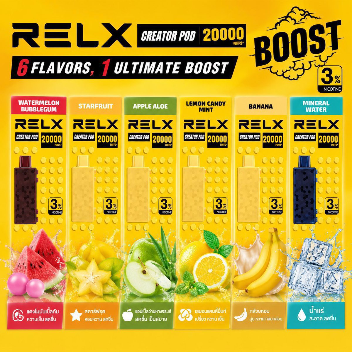 lieqya's tweet photo. Relx Creator 20000Puffs 
Relx เปลี่ยนหัวได้ แบบใหม่แบบสับ เริ่ดสุดๆ
เครื่องพร้อมสูบ550฿ เครื่อเปล่า 250฿ 
เฉพาะหัว 300฿
#พร้อมส่งค่ะ🛵 #Relx20000puffs #ส่งด่วน30นาทีถึง🛵 #กทม #พัทยา #ภูเก็ต

Line : @855fcjnh (มี@ด้วยนะคะ)
https://t.co/HyzWH9ueQs https://t.co/3yyDYJnEsE
