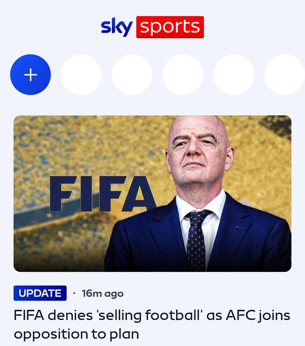 paul_hodgin's tweet photo. Now, I am not saying that Arsenal are huge, but you don't see any other club having the power and influence that we do. To be the only club to be named in a Sky Sport news report, as joining the opposition against FIFA is just massive!!😜 https://t.co/izNxGAQUXI