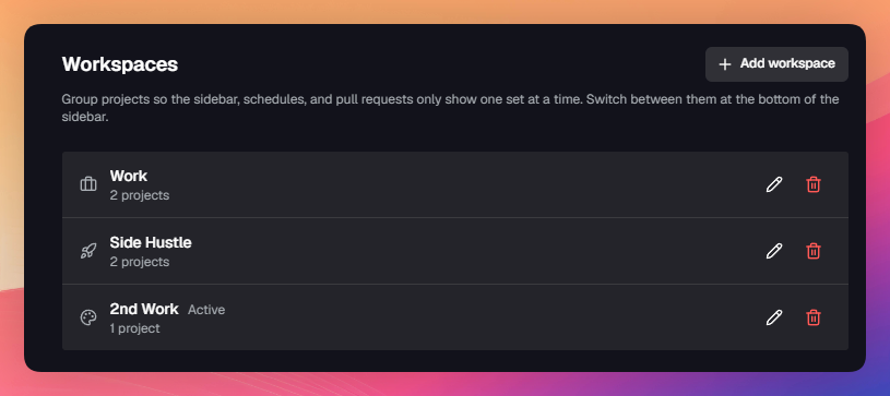 poracode's tweet photo. Workspaces now availible in Poracode Nightly. https://t.co/jgwCll4i6n