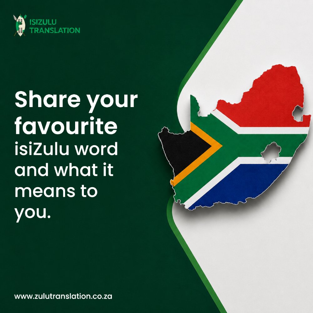 Zulutranslate's tweet photo. Every isiZulu word carries so much depth and culture! 🇿🇦
What’s your favourite isiZulu word and what does it mean to you? Drop it in the replies!
Need certified isiZulu translations? https://t.co/ztfS5lkPCa #isiZulu #SouthAfrica #LanguageServices #Translate https://t.co/XyvnOBv9XI