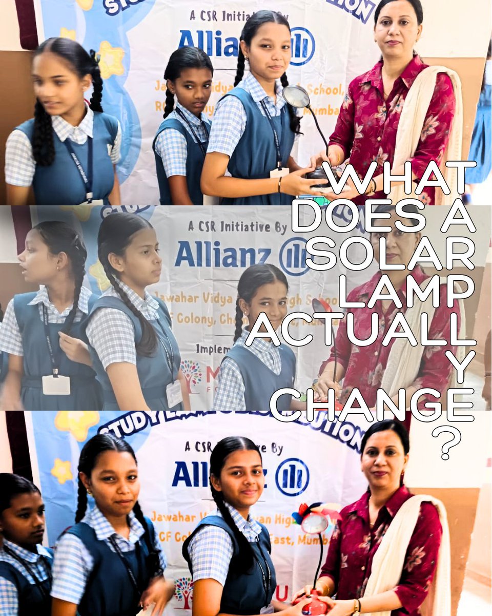 marpufoundation's tweet photo. A solar lamp doesn't bring electricity. It brings time.
#SolarLamps #CSRIndia #QualityEducation #CleanEnergy #MarpuFoundation https://t.co/brJXbMtSuD