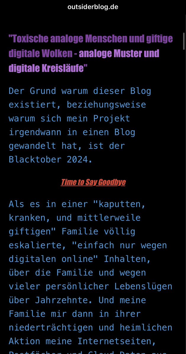 outsiderblog_de's tweet photo. https://t.co/tEaMXsbhD5 #Lügenwalder #Kreisläufe #Muster #Systeme #SocialMedia #toxisch #Familie #Gesellschaft #Global #Regional #Lokal https://t.co/sXZpIXjIxW