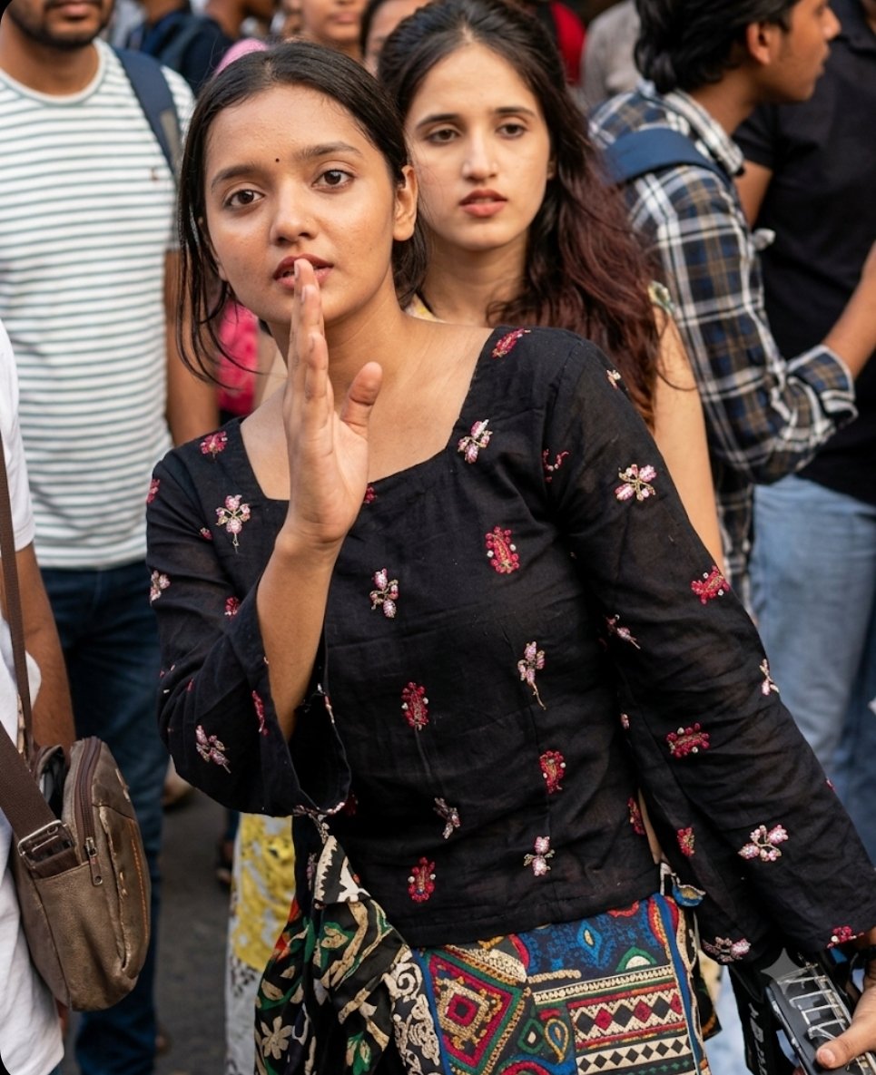 CourageousRo's tweet photo. Girls like her bring shame to their naive families who think their daughters are studying in the city.💔

This girl also made equally derogatory comments as Ruchika Singh did. 

The result of bad parenting is clearly visible on her face but the things she said For PM Narendra Modi and His wife are so disgusting and de-grous.

Critics are a pillar of democracy but it is absolutely not acceptable to go below the belt that too for a sitting PM.

Sometimes I feel that parents who are strict with their children are not Entirely wrong.🙏
