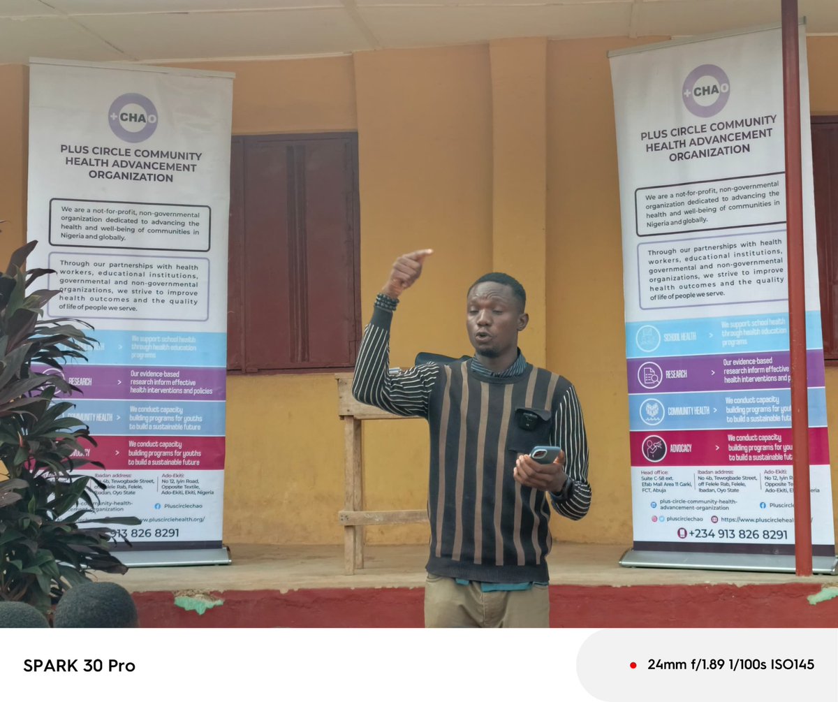 pluscirclechao's tweet photo. Valentine is over but the lesson stays: True love never costs you your future. 💡  

We had an impactful health talk with secondary school students on respect, smart choices &amp; protecting dreams.  

Want us at your school? DM us to partner with @pluscirclechao . https://t.co/P0t0pHhnIJ